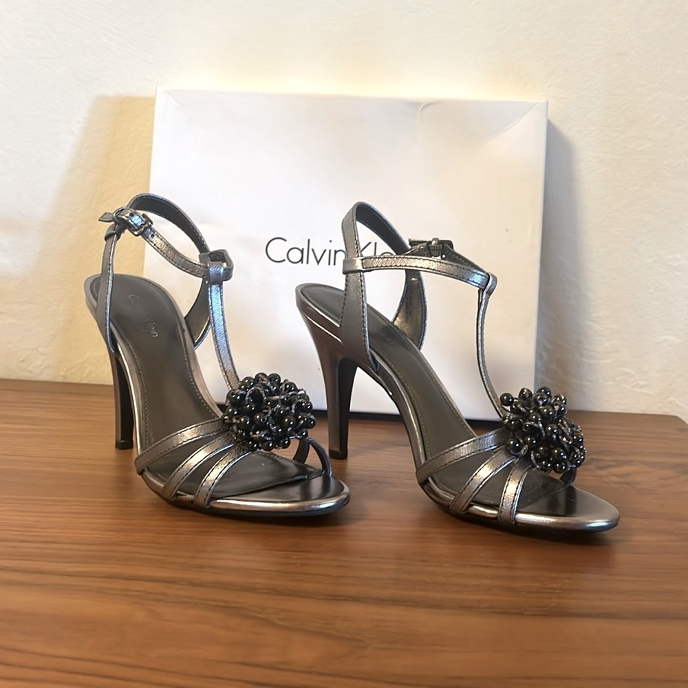 Calvin Klein Gunmetal Gray Heel